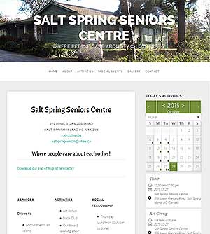 Salt Spring Seniors Centre where people care about each other!